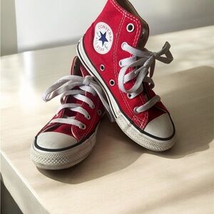 Converse Red High-Top Sneakers